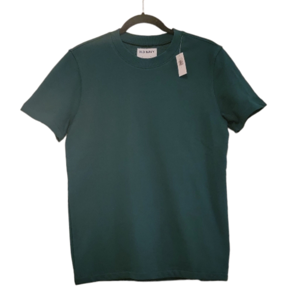 Green Old Navy Men's French Terry Short Sleeve Sweatshirt 